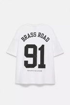 PULL&BEAR BRASS ROAD BOXY T-SHIRT
