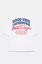 PULL&BEAR LAUNDROMAT GRAPHIC T-SHIRT