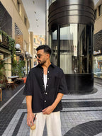 Boxy Back Puff Print Overshirt