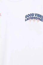 PULL&BEAR LAUNDROMAT GRAPHIC T-SHIRT