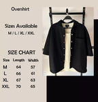 Boxy Snap-Button Overshirt