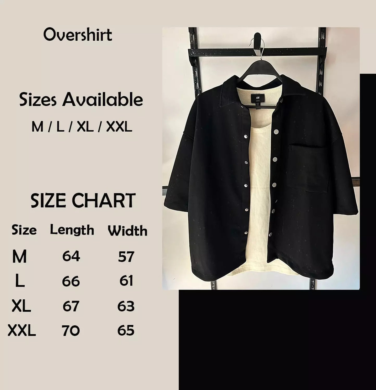 Boxy Snap-Button Overshirt