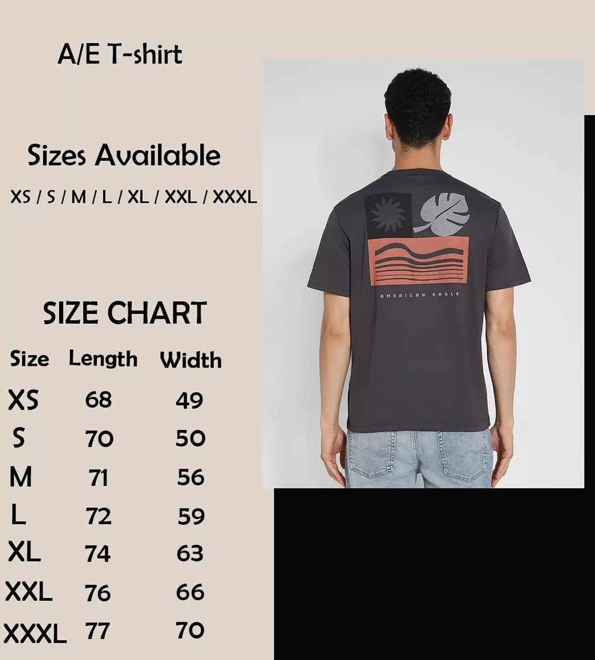 American Eagle Dark Grey T-shirt