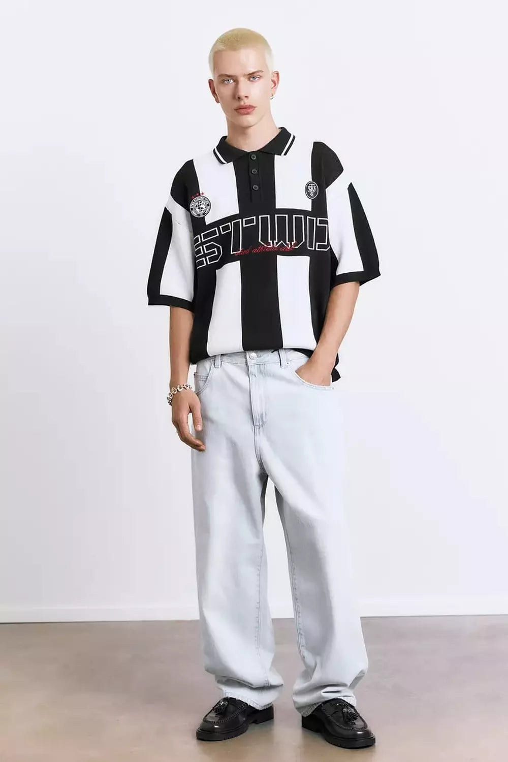 PULL&BEAR STRIPED - POLO SHIRT