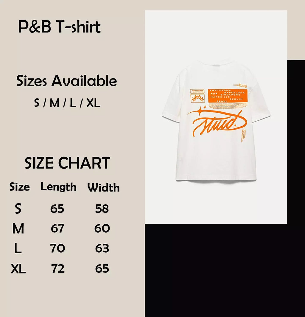 PULL&BEAR STWD OFF-White T-SHIRT