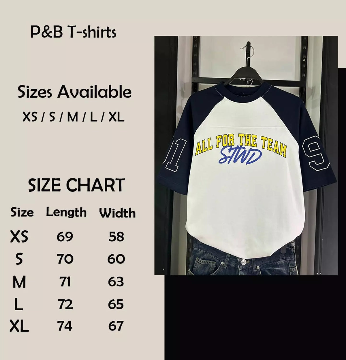 RAGLAN SHORT SLEEVE STWD T-SHIRT