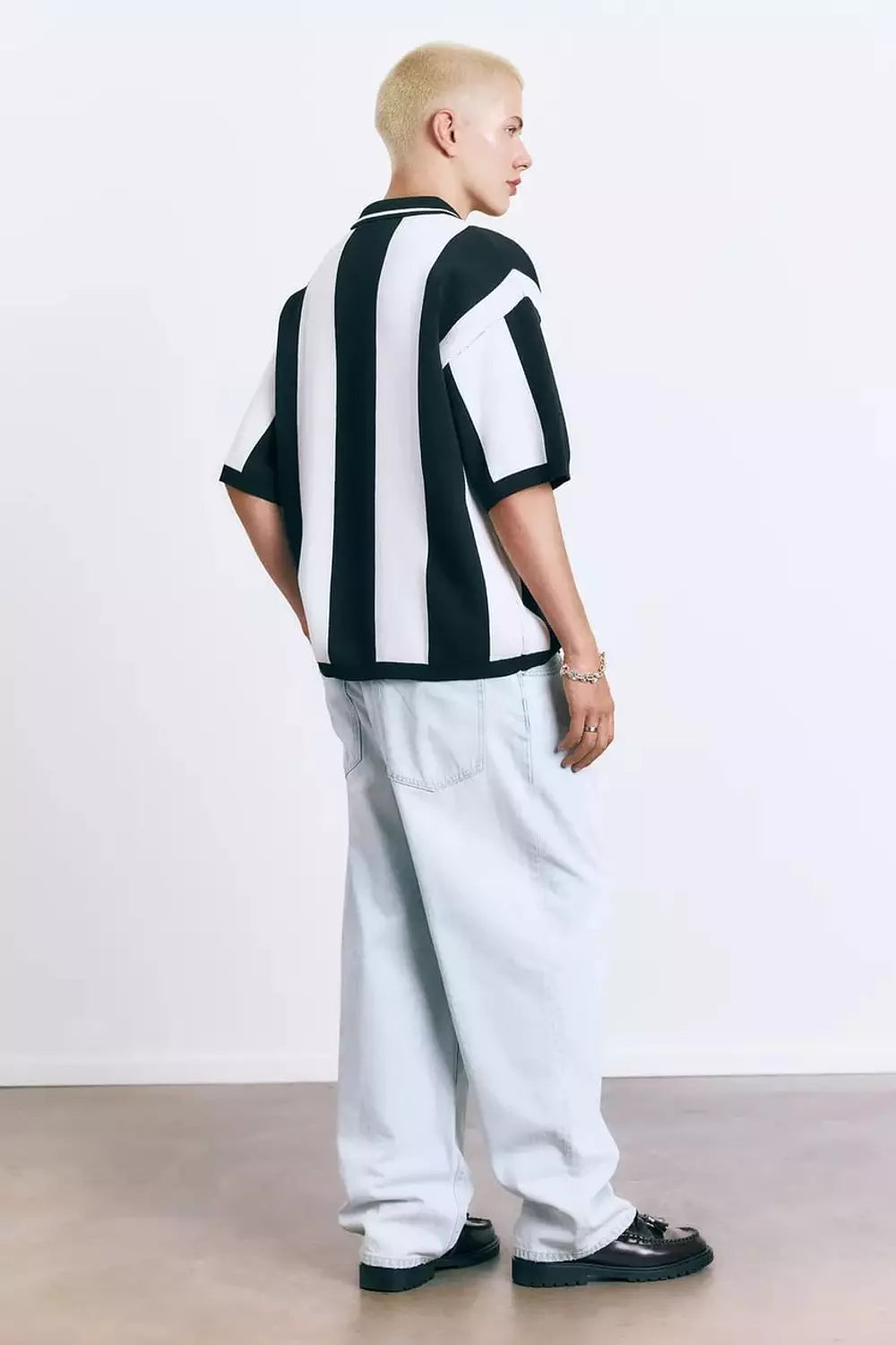 PULL&BEAR STRIPED - POLO SHIRT