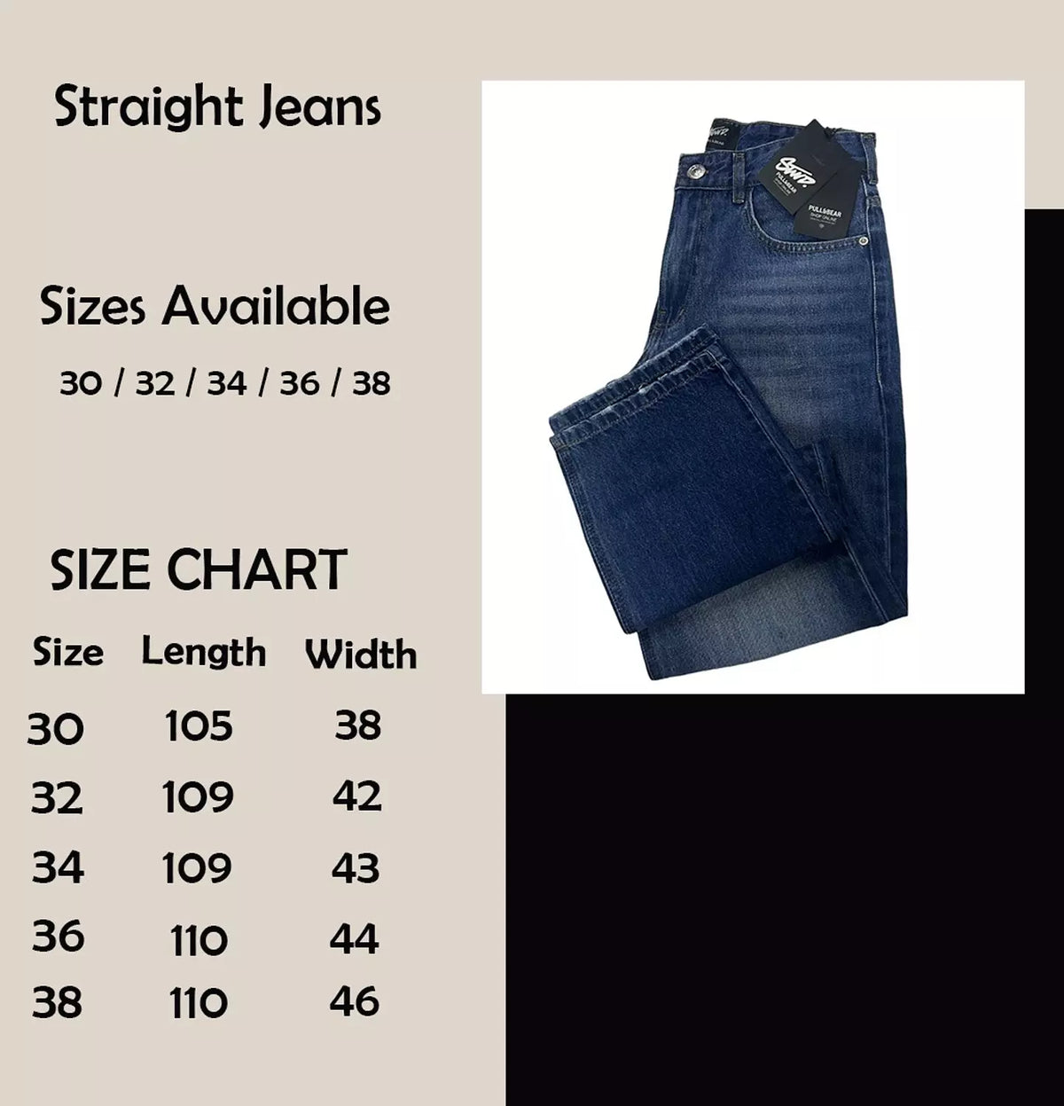 Pull&Bear ‘’STWD’’ Straight Jeans