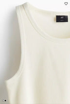 H&M SLIM FIT RIBBED TANK TOP