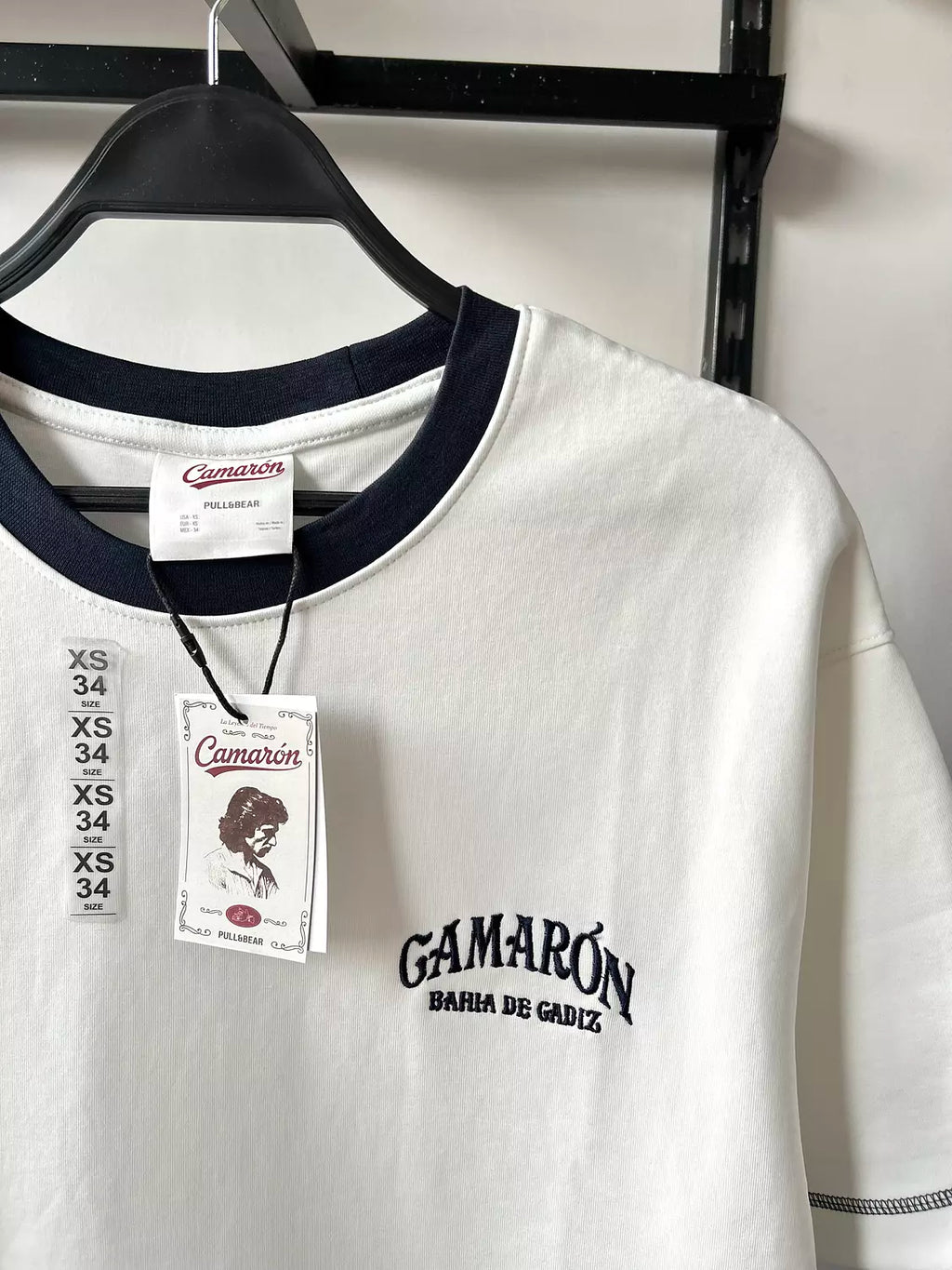 Pull&Bear Camarón Oversized Ringer T-Shirt