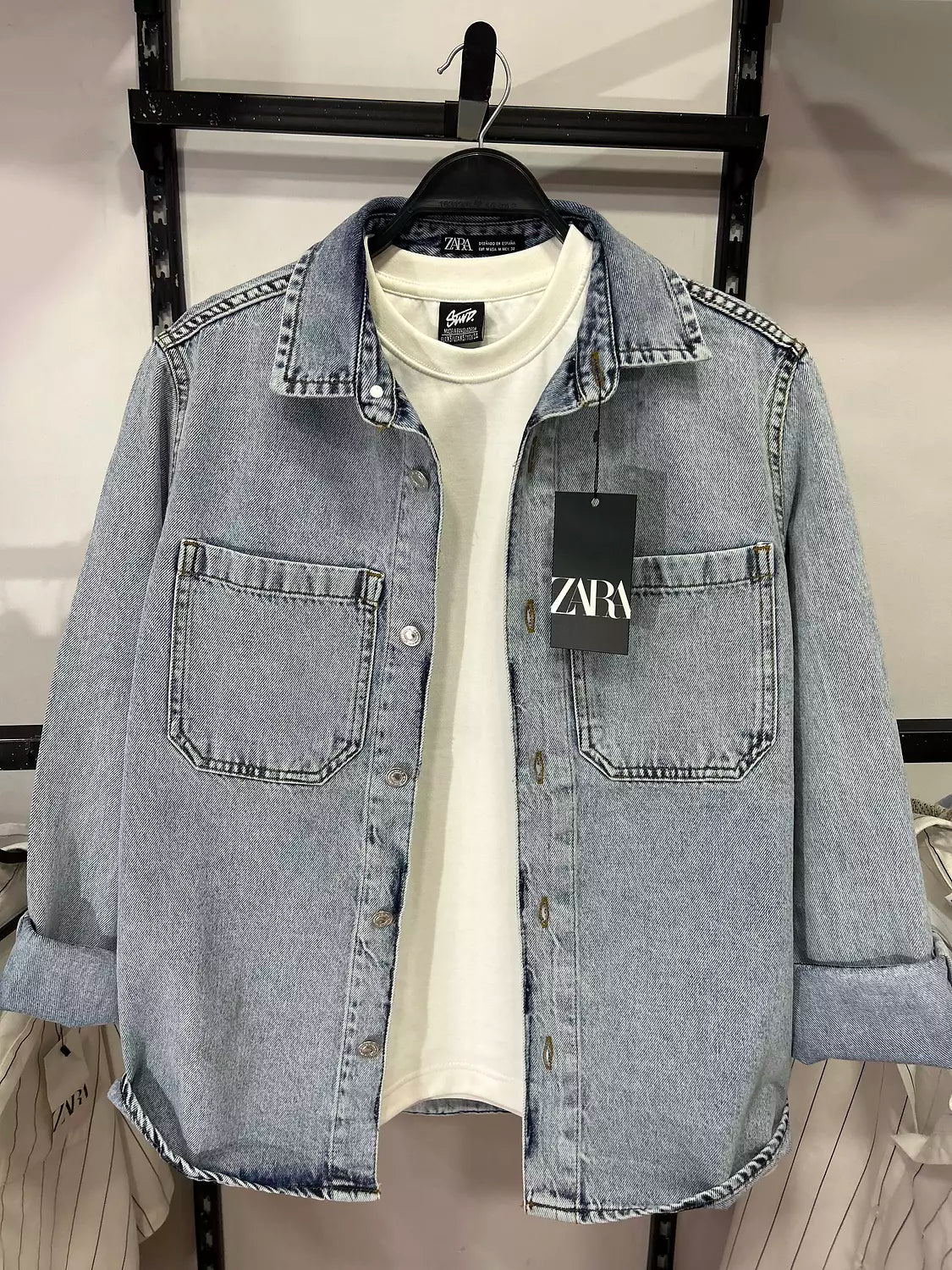 Zara Jeans Shirt Jacket