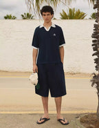 Bershka Heritage Crest Knit Polo