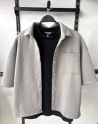 Boxy Back Puff Print Overshirt