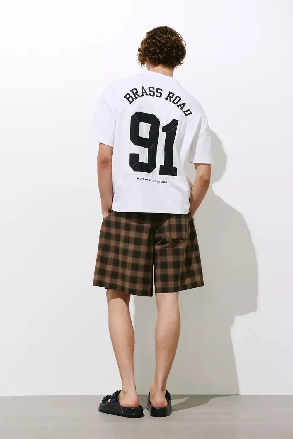 PULL&BEAR BRASS ROAD BOXY T-SHIRT