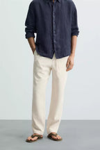 Zara Relaxed Linen Pants