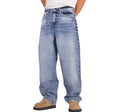 Medium Blue Wide-Leg Jeans